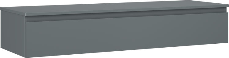 Mexen Orio armoire de salle de bain sous lavabo 140 cm avec plateau, 1 tiroir, graphite mat - 91A10-14023-1-BFC66