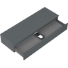 Mexen Orio meuble de salle de bain sous lavabo 140 cm avec plan, 1 tiroir, graphite mat - 91A10-14023-1-BFC66