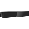Mexen Orio meuble de salle de bain sous-lavabo 140 cm avec plateau, 1 tiroir, noir brillant - 91A10-14023-1-BFC70