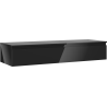Mexen Orio meuble de salle de bains sous lavabo 140 cm avec plateau, 1 tiroir, noir brillant - 91A10-14023-1-BFC70