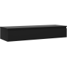 Mexen Orio meuble de salle de bains sous-lavabo 140 cm avec plateau, 1 tiroir, noir mat - 91A10-14023-1-BFC71
