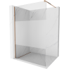 Mexen Kioto Paroi de douche Walk-in 70 x 200 cm, transparent/verre dépoli 8 mm, or rose - 800-070-101-60-35