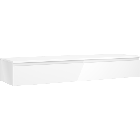Mexen Orio meuble de salle de bain sous lavabo 160 cm avec plateau, 1 tiroir, blanc brillant - 91A10-16023-1-BFC00