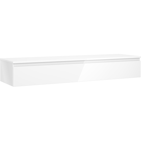 Mexen Orio meuble de salle de bains sous lavabo 160 cm avec plateau, 1 tiroir, blanc brillant - 91A10-16023-1-BFC00