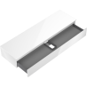 Mexen Orio meuble de salle de bain sous lavabo 160 cm avec plateau, 1 tiroir, blanc brillant - 91A10-16023-1-BFC00