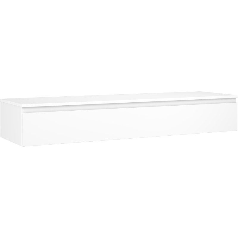 Mexen Orio meuble de salle de bain sous-lavabo 160 cm avec plan, 1 tiroir, blanc mat - 91A10-16023-1-BFC01