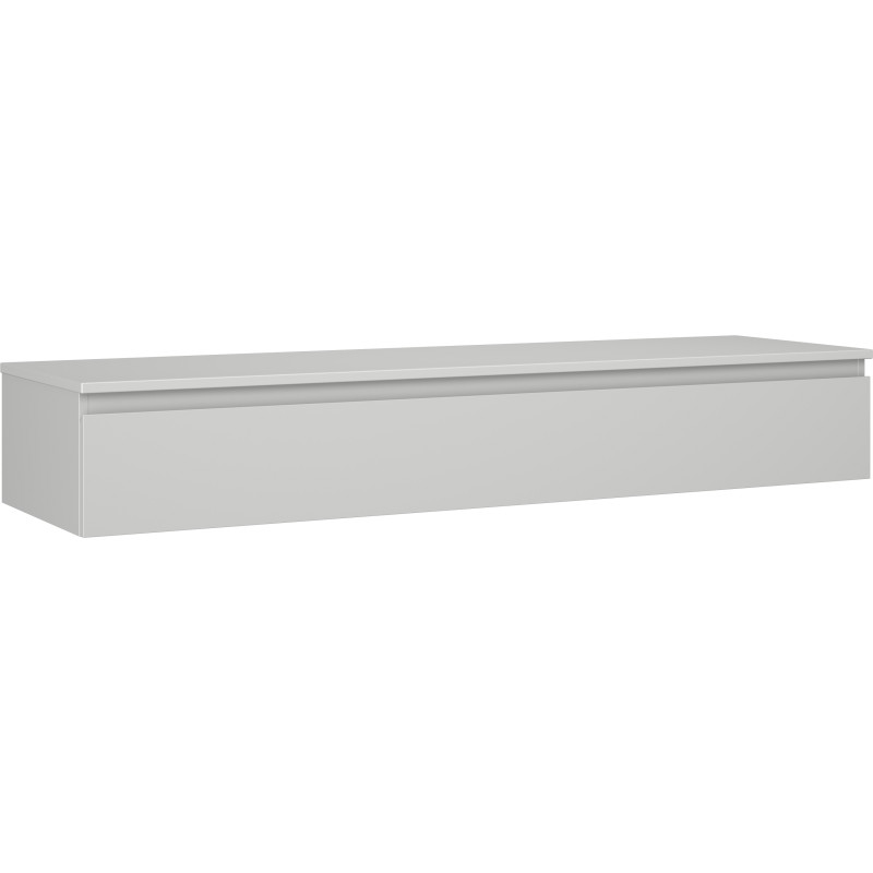 Mexen Orio meuble de salle de bain sous-vasque 160 cm avec plateau, 1 tiroir, gris mat - 91A10-16023-1-BFC62