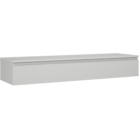 Mexen Orio armoire de salle de bain sous lavabo 160 cm avec plateau, 1 tiroir, gris mat - 91A10-16023-1-BFC62
