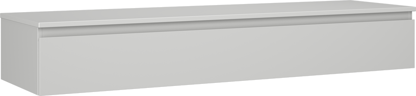 Mexen Orio armoire de salle de bain sous lavabo 160 cm avec plateau, 1 tiroir, gris mat - 91A10-16023-1-BFC62