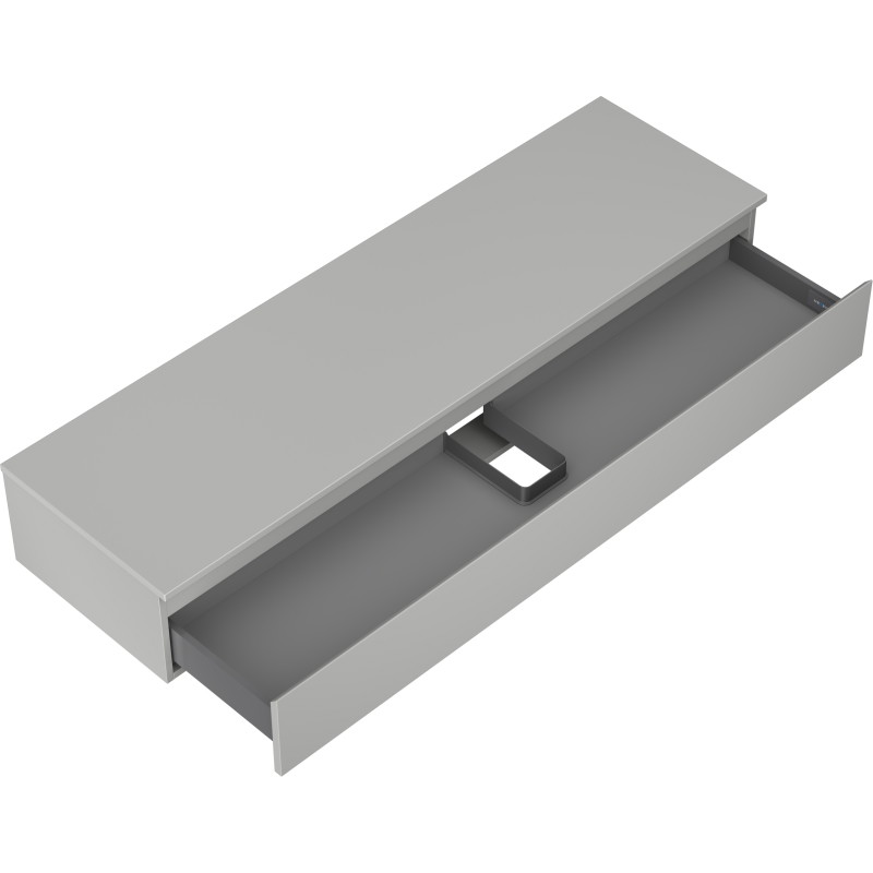 Mexen Orio meuble de salle de bain sous-vasque 160 cm avec plateau, 1 tiroir, gris mat - 91A10-16023-1-BFC62