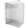 Mexen Kioto paroi de douche Walk-in 100 x 200 cm, transparent/givre 8 mm, or rose - 800-100-101-60-35