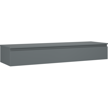 Mexen Orio meuble de salle de bain sous-lavabo 160 cm avec plateau, 1 tiroir, graphite mat - 91A10-16023-1-BFC66