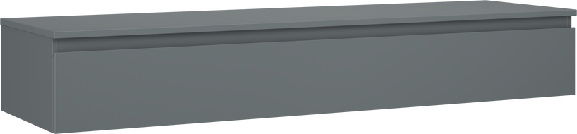 Mexen Orio meuble de salle de bain sous-lavabo 160 cm avec plateau, 1 tiroir, graphite mat - 91A10-16023-1-BFC66
