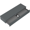 Mexen Orio meuble de salle de bain sous-lavabo 160 cm avec plateau, 1 tiroir, graphite mat - 91A10-16023-1-BFC66