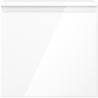 Mexen Orio meuble de salle de bains sous-lavabo 50 cm avec plateau, 1 tiroir, blanc brillant - 91A10-05047-1-BFC00