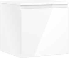 Mexen Orio meuble de salle de bains sous-lavabo 50 cm avec plateau, 1 tiroir, blanc brillant - 91A10-05047-1-BFC00