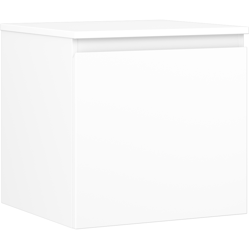 Mexen Orio meuble bas de salle de bain 50 cm avec plateau, 1 tiroir, blanc mat - 91A10-05047-1-BFC01