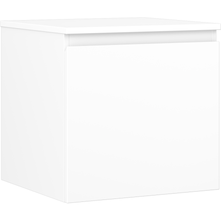 Mexen Orio meuble bas de salle de bain 50 cm avec plateau, 1 tiroir, blanc mat - 91A10-05047-1-BFC01