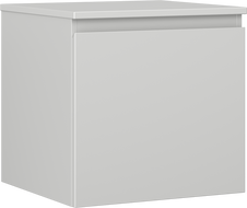 Mexen Orio meuble de salle de bain sous-lavabo 50 cm avec plateau, 1 tiroir, gris mat - 91A10-05047-1-BFC62