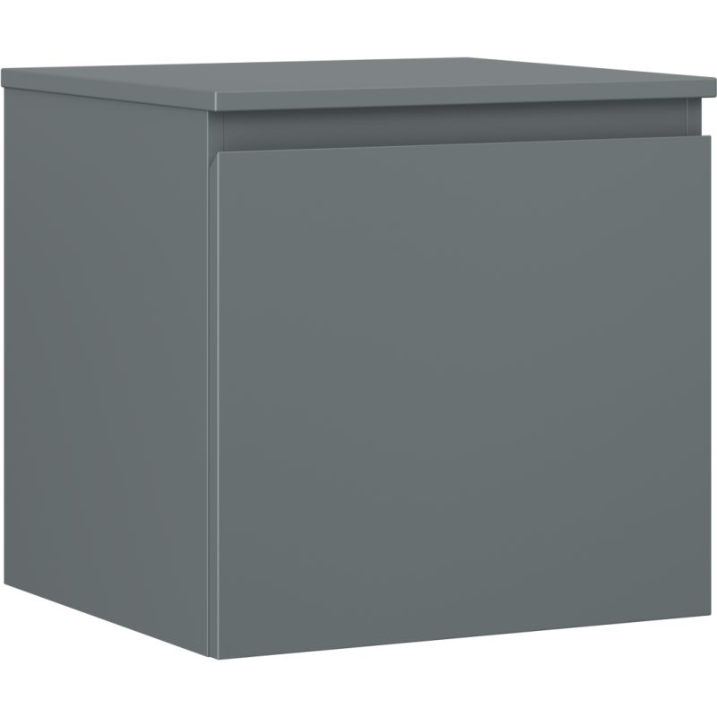 Mexen Orio meuble de salle de bain sous-lavabo 50 cm avec plateau, 1 tiroir, graphite mat - 91A10-05047-1-BFC66