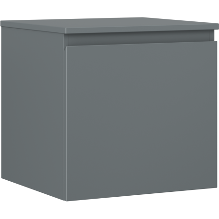 Mexen Orio meuble de salle de bain sous-lavabo 50 cm avec plateau, 1 tiroir, graphite mat - 91A10-05047-1-BFC66