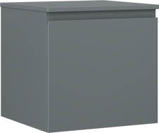 Mexen Orio meuble de salle de bain sous-lavabo 50 cm avec plateau, 1 tiroir, graphite mat - 91A10-05047-1-BFC66