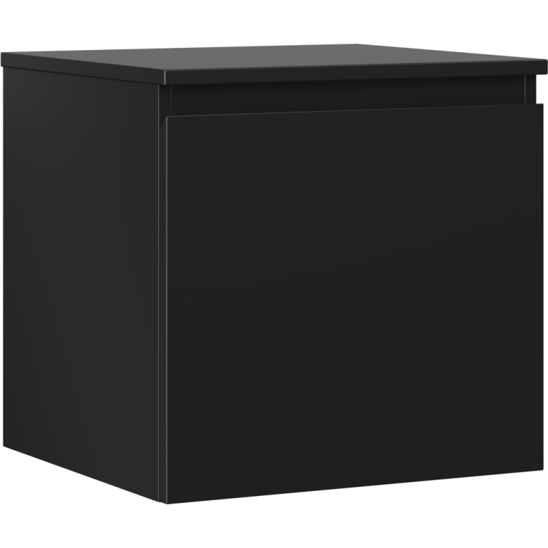 Mexen Orio meuble de salle de bain sous-vasque 50 cm avec plateau, 1 tiroir, noir mat - 91A10-05047-1-BFC71