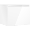 Mexen Orio armoire de salle de bain sous-vasque 60 cm avec plateau, 1 tiroir, blanc brillant - 91A10-06047-1-BFC00