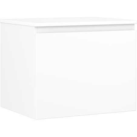 Mexen Orio meuble de salle de bain sous lavabo 60 cm avec plateau, 1 tiroir, blanc mat - 91A10-06047-1-BFC01