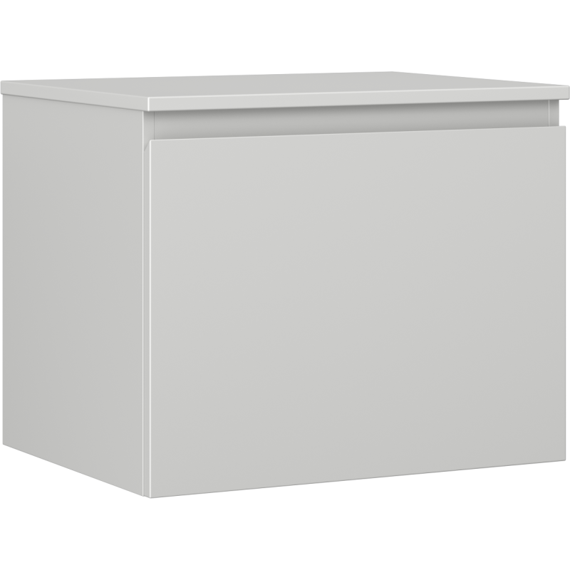 Mexen Orio armoire de salle de bain sous-vasque 60 cm avec plateau, 1 tiroir, gris mat - 91A10-06047-1-BFC62