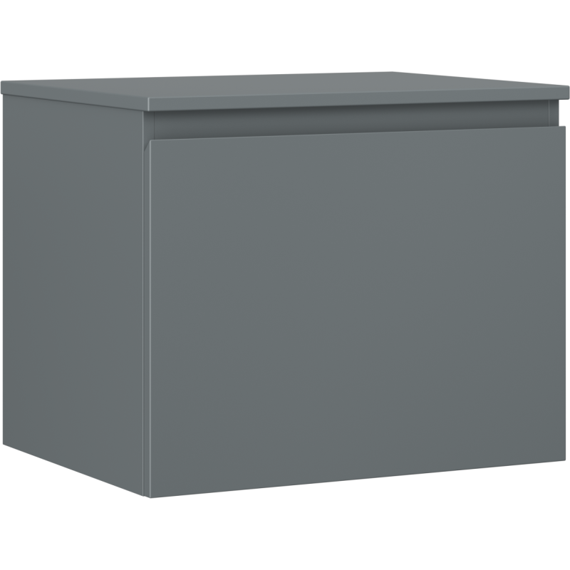 Mexen Orio armoire de salle de bains sous vasque 60 cm avec plateau, 1 tiroir, graphite mat - 91A10-06047-1-BFC66