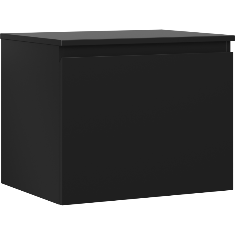 Mexen Orio meuble de salle de bain sous lavabo 60 cm avec plateau, 1 tiroir, noir mat - 91A10-06047-1-BFC71