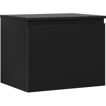 Mexen Orio meuble de salle de bain sous lavabo 60 cm avec plateau, 1 tiroir, noir mat - 91A10-06047-1-BFC71