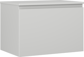 Mexen Orio armoire de salle de bain sous lavabo 70 cm avec plateau, 1 tiroir, gris mat - 91A10-07047-1-BFC62