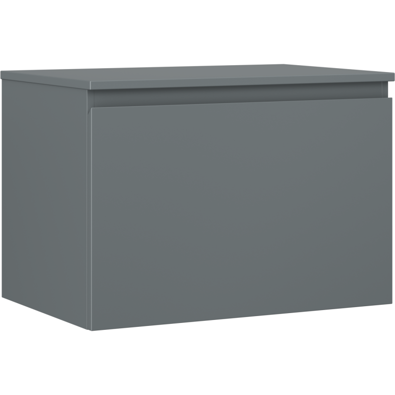Mexen Orio armoire de salle de bain pour lavabo 70 cm avec plateau, 1 tiroir, graphite mat - 91A10-07047-1-BFC66