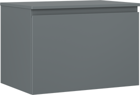 Mexen Orio meuble de salle de bain sous lavabo 70 cm avec plateau, 1 tiroir, graphite mat - 91A10-07047-1-BFC66