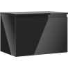 Mexen Orio meuble de salle de bain sous lavabo 70 cm avec plateau, 1 tiroir, noir brillant - 91A10-07047-1-BFC70