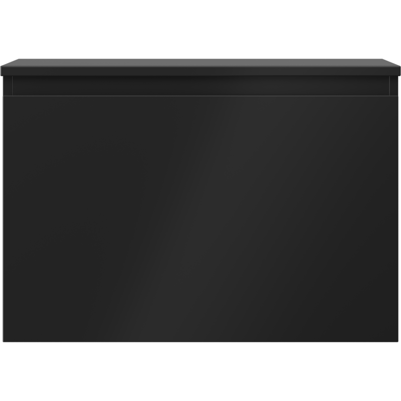 Mexen Orio meuble de salle de bain sous-vasque 70 cm avec plateau, 1 tiroir, noir mat - 91A10-07047-1-BFC71