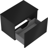 Mexen Orio meuble de salle de bain sous vasque 70 cm avec plateau, 1 tiroir, noir mat - 91A10-07047-1-BFC71