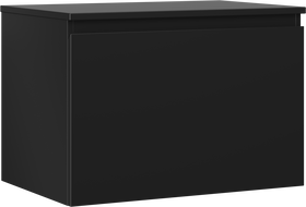 Mexen Orio meuble de salle de bain sous vasque 70 cm avec plateau, 1 tiroir, noir mat - 91A10-07047-1-BFC71