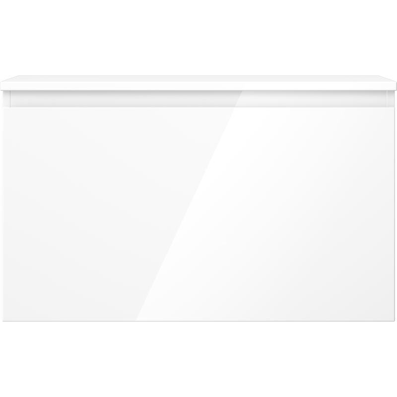 Mexen Orio armoire de salle de bain sous-lavabo 80 cm avec plateau, 1 tiroir, blanc brillant - 91A10-08047-1-BFC00
