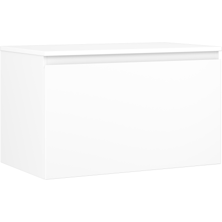 Mexen Orio meuble de salle de bains sous lavabo 80 cm avec plateau, 1 tiroir, blanc mat - 91A10-08047-1-BFC01
