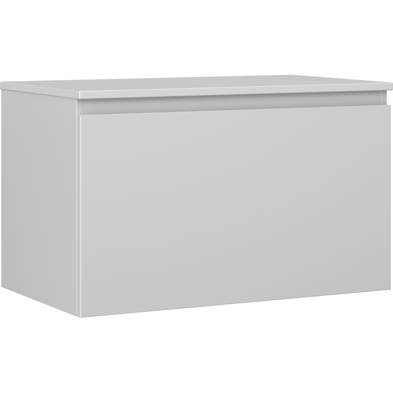 Mexen Orio armoire de salle de bain 80 cm avec plateau, 1 tiroir, gris mat - 91A10-08047-1-BFC62