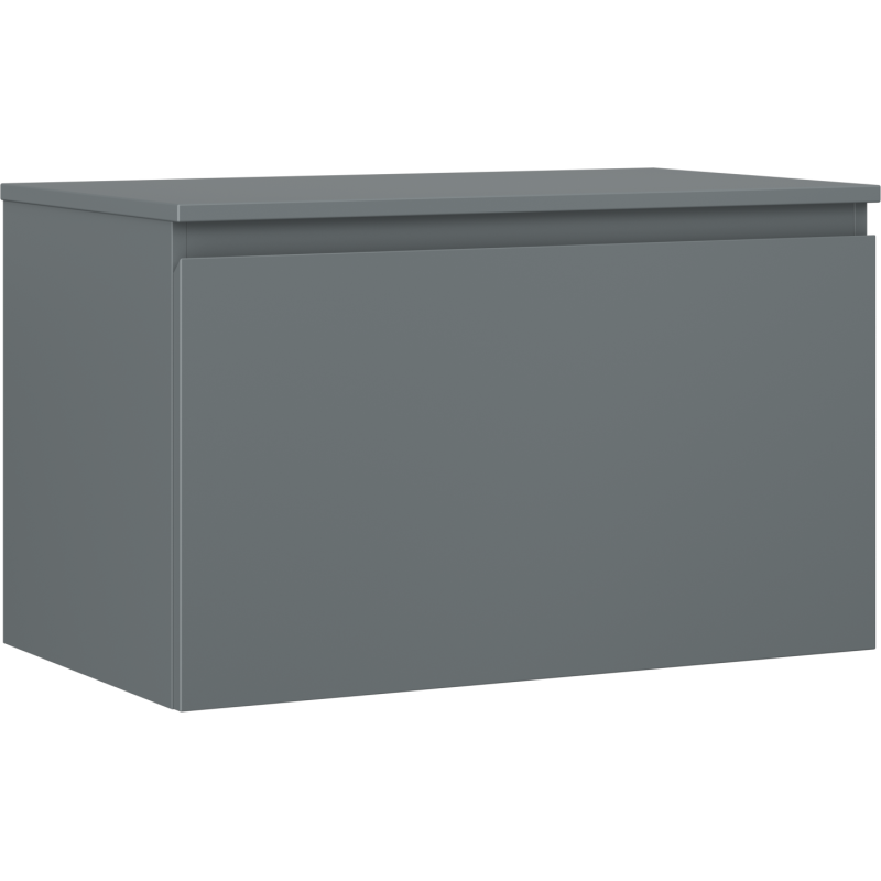 Mexen Orio meuble sous-vasque 80 cm avec plateau, 1 tiroir, graphite mat - 91A10-08047-1-BFC66