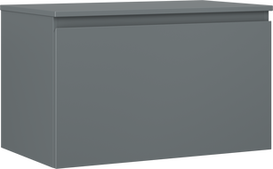 Mexen Orio meuble de salle de bains sous-lavabo 80 cm avec plateau, 1 tiroir, graphite mat - 91A10-08047-1-BFC66