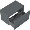 Mexen Orio meuble de salle de bains sous-lavabo 80 cm avec plateau, 1 tiroir, graphite mat - 91A10-08047-1-BFC66