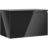 Mexen Orio meuble sous-lavabo de salle de bain 80 cm avec plateau, 1 tiroir, noir brillant - 91A10-08047-1-BFC70