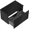 Mexen Orio meuble de salle de bain sous lavabo 80 cm avec plateau, 1 tiroir, noir mat - 91A10-08047-1-BFC71