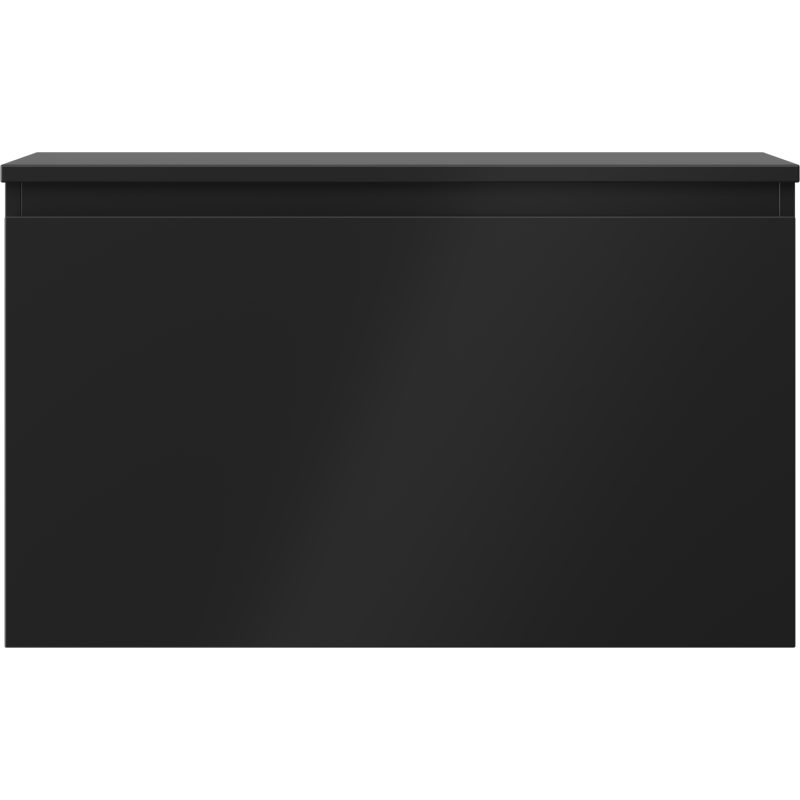 Mexen Orio meuble de salle de bain sous-lavabo 80 cm avec plateau, 1 tiroir, noir mat - 91A10-08047-1-BFC71