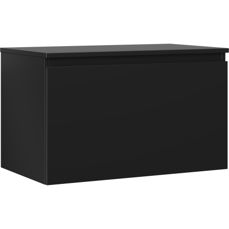 Mexen Orio meuble de salle de bain sous lavabo 80 cm avec plateau, 1 tiroir, noir mat - 91A10-08047-1-BFC71
